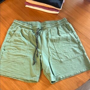 RHONE Green Athletic Shorts